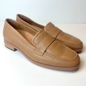 Vionic Sellah Women's Slip-On Leather Loafers Flats Shoes Tan Size 9.5